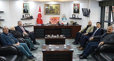 Bursa Cumhuriyet Başsavcısı Ramazan Solmaz, Dinar Belediye Başkanı Veysel Topçu’ya Ziyarette Bulundu