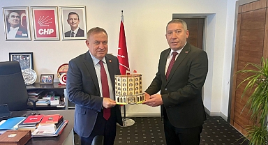 Dinar Belediye Başkanı Veysel Topçu’dan CHP Genel Merkezine Ziyaretler
