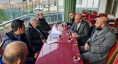 Dinar Şehitliği İçin Yapılacak Düzenlemeler Hakkında Bilgi Alışverişi ve Şehitlerimize Saygı Ziyareti