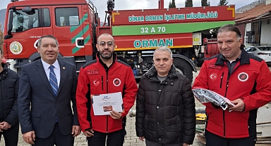 Dinar'da Orman Yangınlarına Karşı Eğitim ve Sertifika Töreni