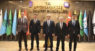 KAYMAKAM DURU, İL EMNİYET MÜDÜRÜ EROL'U ZİYARET ETTİ