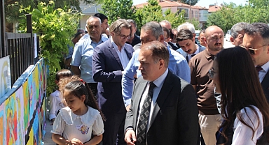 Kaymakam Duru, Halk Eğitim Merkezi Yıl Sonu Sergisi’nin Açılışını Gerçekleştirdi