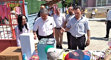 Dinar Merkez Anaokulu’nda Geri Dönüşüm ve Sıfır Atık Sergisi Büyük İlgi Gördü