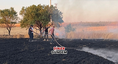 Gençali Köyü’nde Trafo Yangını: Ekinler Tehlike Altında!
