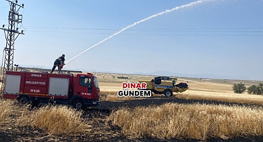 Karahacılı Köyü’nde Elektrik Direğinden Çıkan Yangın Korkuttu!