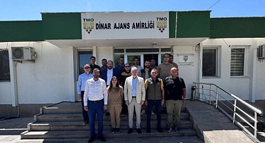 TMO GENEL MÜDÜRÜ AHMET GÜLDAL'DAN DİNAR'A ZİYARET...