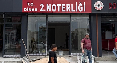 Dinar’a İkinci Noter Geliyor: Dörtyol Mahallesi’nde Açılış Hazırlığı
