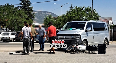 Dinar İYAŞ Yolunda Trafik Kazası: Motosiklet ve Araç Çarpıştı