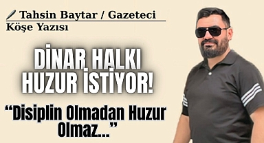 Drift ve Gürültü Kirliliği Dinar'ı Rahatsız Ediyor!