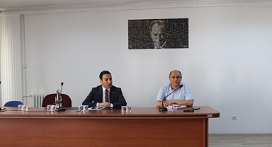 Kaymakamımız Hasan UĞUZ, Merkez, Belde ve Köy Muhtarlarıyla Tanışma Toplantısı Yaptı