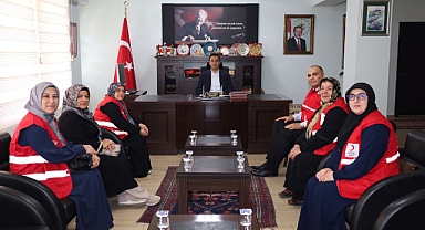 Türk Kızılayı Temsilcilerinden Nezaket Ziyareti