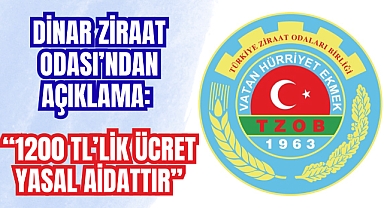 Ziraat Odası’ndan Açıklama: “1200 TL’lik Ücret Yasal Aidattır”