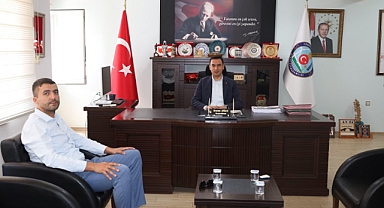 İlçe Sağlık Müdürümüzden Kaymakamımız Hasan UĞUZ’a Veda Ziyareti