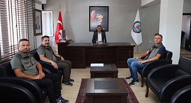 Doğa Koruma ve Milli Parklar Müdürü Okan YILMAZ, Kaymakamımız Hasan UĞUZ’u Ziyaret Etti