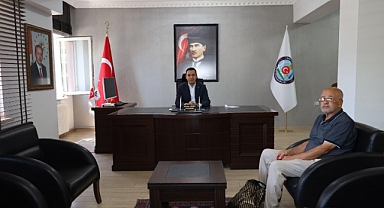 Şehit Yüzbaşı Süleyman ŞAHİN’in Babası Mehmet ŞAHİN Kaymakamımızı Ziyaret Etti