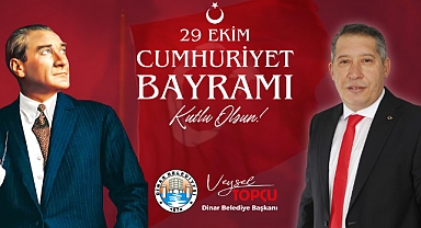 Başkan Topçu'dan 29 Ekim Kutlama Mesajı 