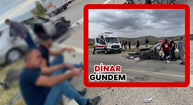 Dinar – Yeni Çivril Yolunda Trafik Kazası!