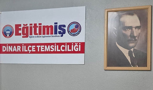 Eğitim İş Dinar İlçe Temsilciliği'nden 29 Ekim Cumhuriyet Bayramı Mesajı