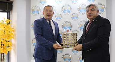 İl Milli Eğitim Müdürü Miraç Sünnetci, Başkan Veysel Topçu’yu Ziyaret Etti