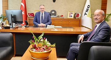 MHP Afyonkarahisar Milletvekili Mehmet Taytak, Toprak Mahsulleri Ofisi Genel Müdürü Ahmet Güldal’ı Makamında Ziyaret Etti
