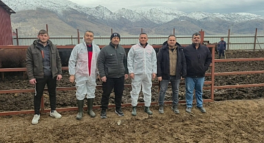 OKÇULAR KÖYÜ DAMIZLIK İTHAL HAYVAN BULUNAN İŞLETMELER DENETLENDİ