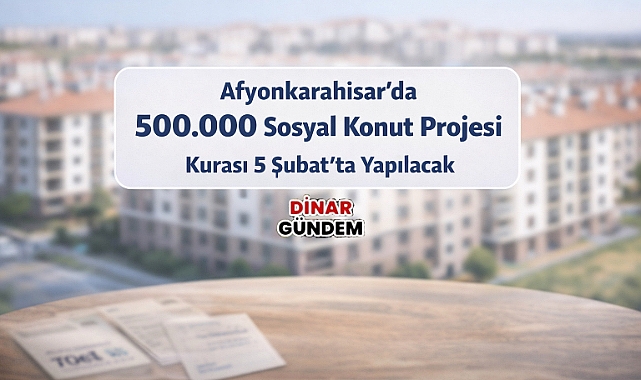 Afyonkarahisar’da 500 Bin Sosyal Konut Projesi Kurası 5 Şubat’ta Yapılacak