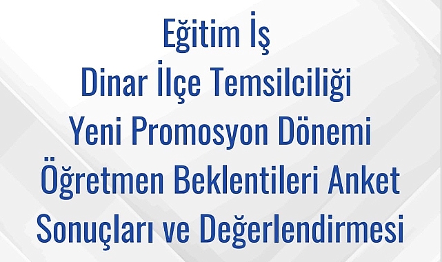 DİNAR’DA EĞİTİM EMEKÇİSİNİN İRADESİ MASAYA YANSIDI!