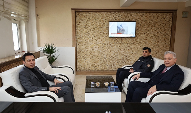 Dinar Kaymakamı Uğuz'dan Yeni Emniyet Müdürü Kan'a Ziyaret
