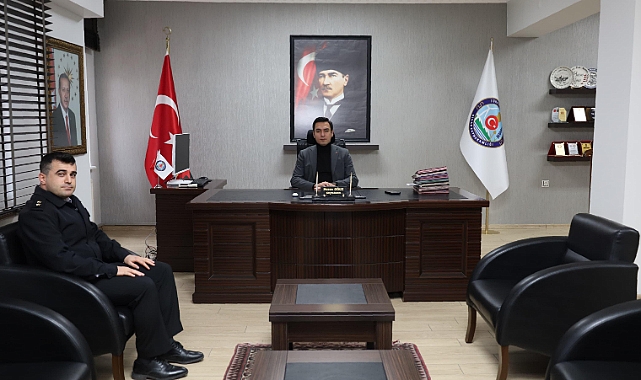 Jandarma Üsteğmen Hüsamettin ÖNAL’dan Kaymakamımız Hasan UĞUZ’a Ziyaret