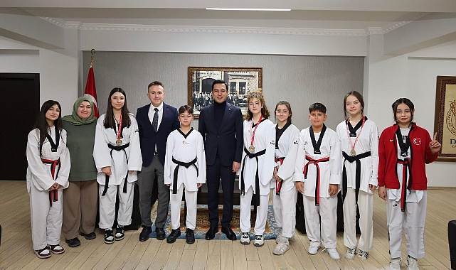 Kaymakamımız Hasan UĞUZ, Taekwondo Sporcularını Ağırladı