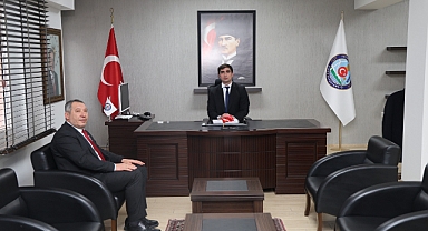 Başkan Topçu’dan Kaymakam Vekilimiz Serdar Cantepe’ye Ziyaret