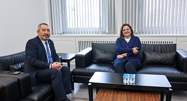 Başkan Veysel Topçu’dan Başkan Burcu Köksal’a Ziyaret!