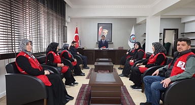 Kızılay Dinar Temsilciliği’nden Kaymakam Vekili CANTEPE’ye Ziyaret